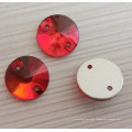 Light Siam Glass Beads, Sew on Beads